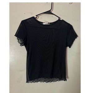 Black sheer top